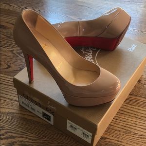 Christian Louboutin Bianca Patent Calf Nude 36.5